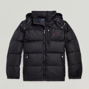 Ralph Lauren Boys Size M (10-12) Waterproof Black Puffer Jacket. Authentic